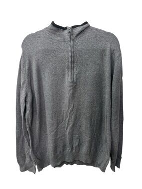 Woolrich Men's Gray Quarter-Zip Sweater with wool size XL